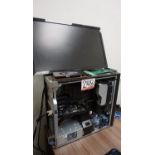 DELL PRECISION 5810 PC W/ GRAPHICS CARD, RAM, (NO HDD - MISSING SIDE PANEL) W/ HANNS-G HE245 24"