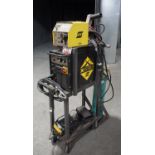 ESAB MTS-3500I X-SERIES MIG WELDER W/ 4HD WIRE FEEDER, CART, & ESAB ULTRA-PULSE 350 GAS REGULATOR