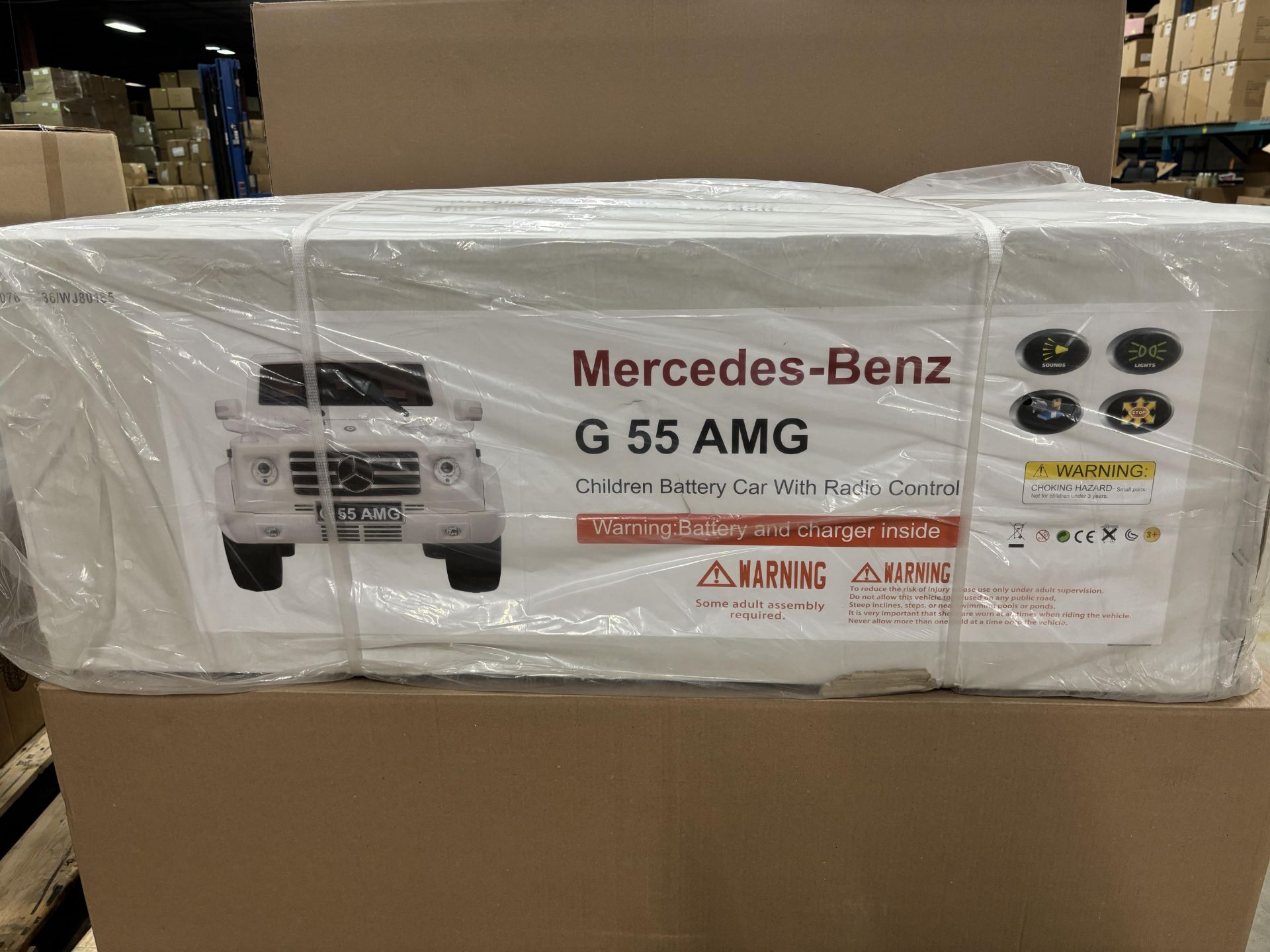 (NEW) MERCEDES G55 AMG SILVER KIDS CAR - KOOL KARZ #DMD-178SV (MSRP $650)