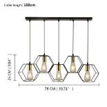 UNITS - HEXAGON LIGHT FIXTURE (79X 26 X 19CM - 2.5KG) (MSRP $350)