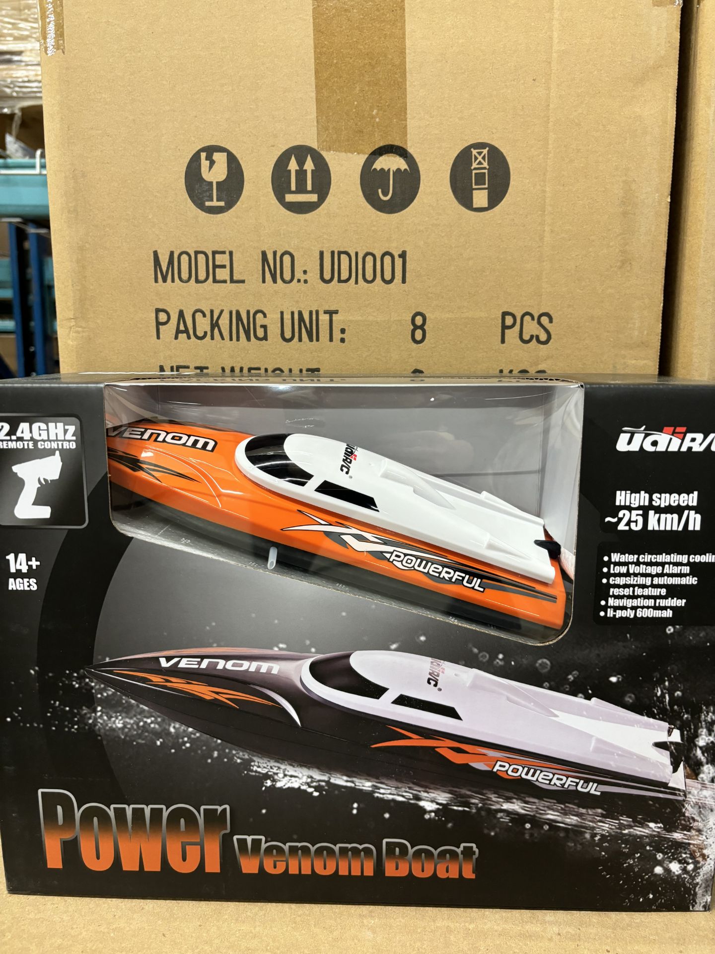 UNITS - VENOM POWER BOAT - ORANGE (8 PCS/CASE) (MSRP $85 EA) - Image 3 of 3