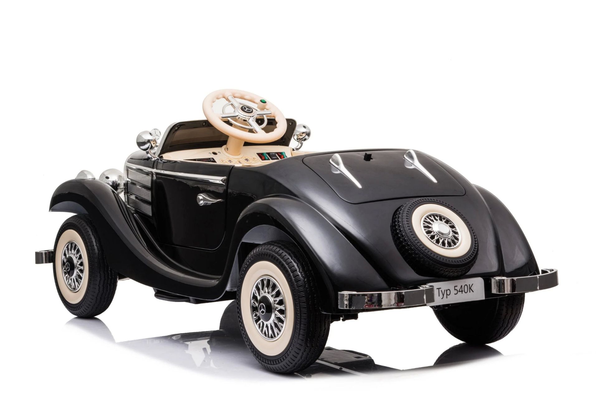 (NEW) MERCEDES TYPE 540K BLACK KIDS CAR - KOOL KARZ #KKMB-008BK (MSRP $750) - Image 4 of 5