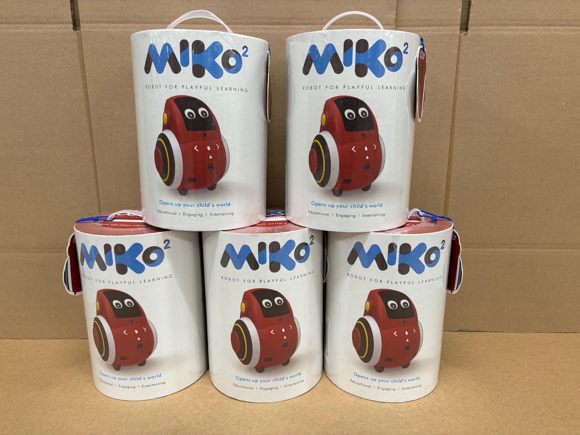 UNITS - MIKO 2 ROBOT FOR PLAYFUL LEARNING - DARK RED (NEW) (MSRP $250 EA)