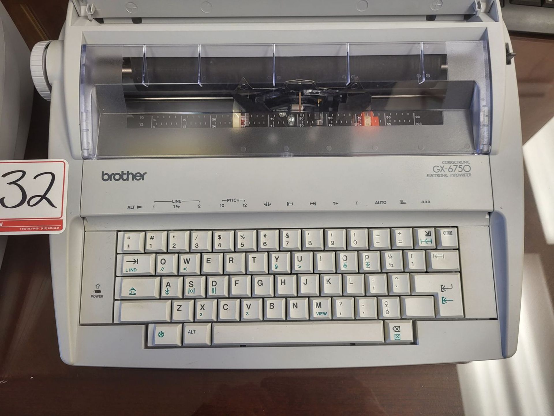 LOT - BROTHER GX6750 ELECTRONIC TYPEWRITERS - Image 2 of 2