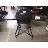 PRIMO PR7400 OVAL JUNIOR 200 ALL-IN-ONE CERAMIC CHARCOAL GRILL / SMOKER W/ PORTABLE STAND (MSRP $2,