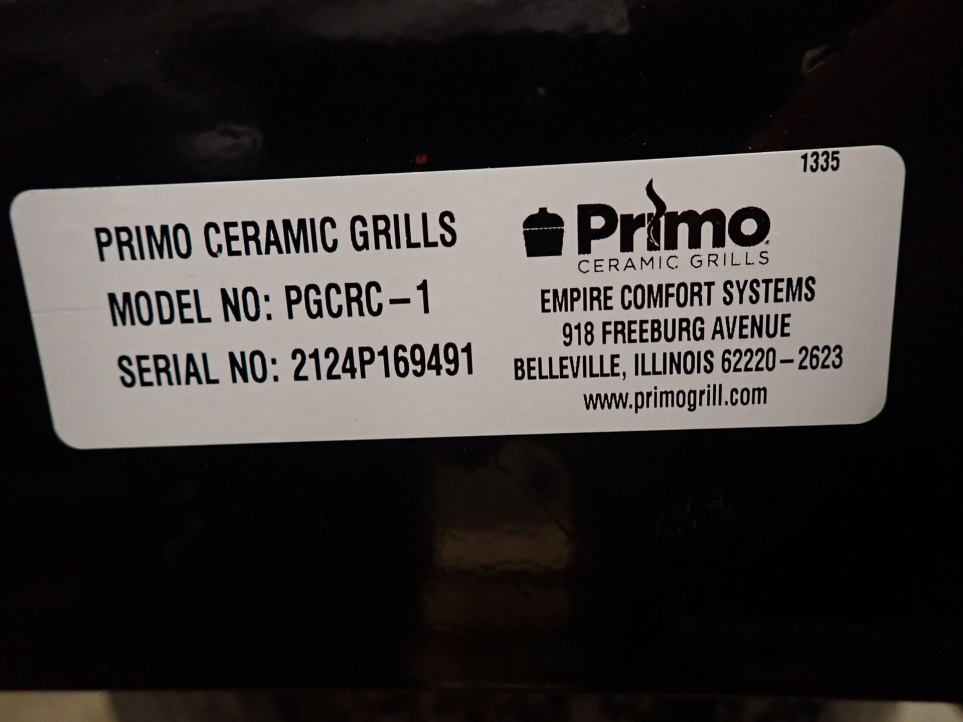 PRIMO PGCRC ROUND ALL-IN-ONE CERAMIC CHARCOAL GRILL / SMOKER (MSRP $1,600) (NO BOX) - Image 3 of 3