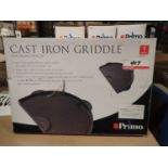 UNITS - PRIMO CAST IRON GRIDDLE FOR OVAL JR (RETAIL $85.99 EA)