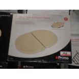 UNITS - PRIMO LG300 OVAL CERAMIC HEAT DEFLECTOR PLATES - (8) JR 200, (2) LG 300