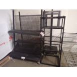 LOT - BLACK MESH ASSTD SHELVING