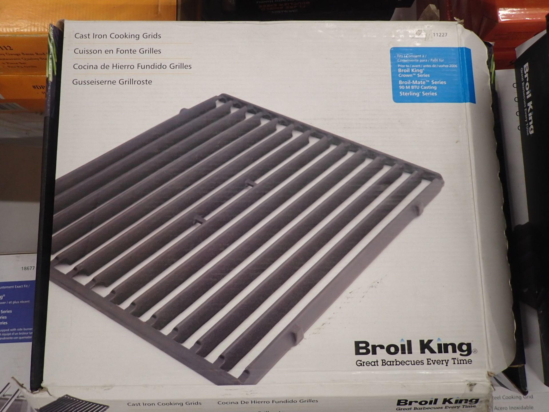 LOT - BROIL KING CAST IRON COOKING GRIDS - (6) 11219, (8) 11227, 11244, & (5) ASSTD - Image 4 of 6