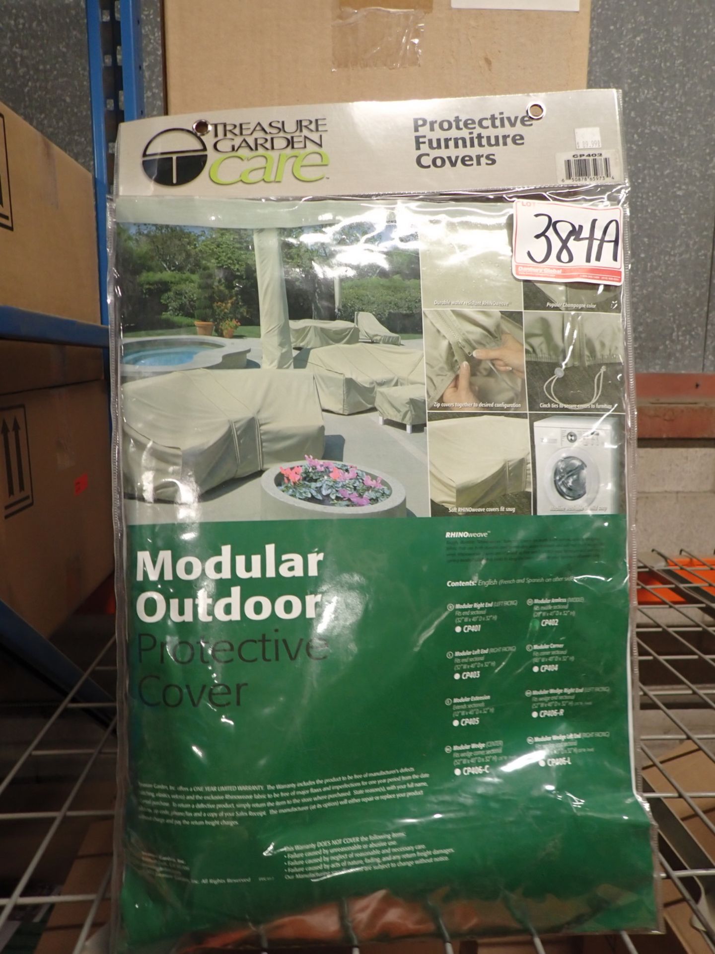 UNITS - TREASURE GARDEN MODULAR PROTECTIVE COVER FOR ARMLESS CP402 (RETAIL $89.99 EA)