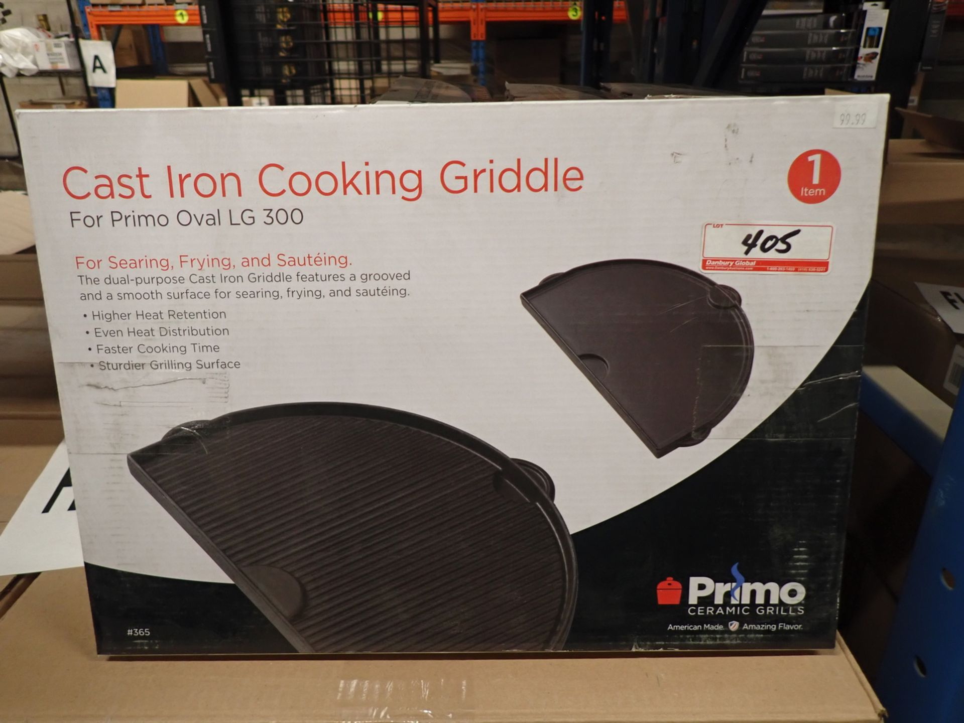 UNITS - PRIMO CAST IRON COOKING GRIDDLE FOR OVAL LG 300 (RETAIL $99.99 EA)