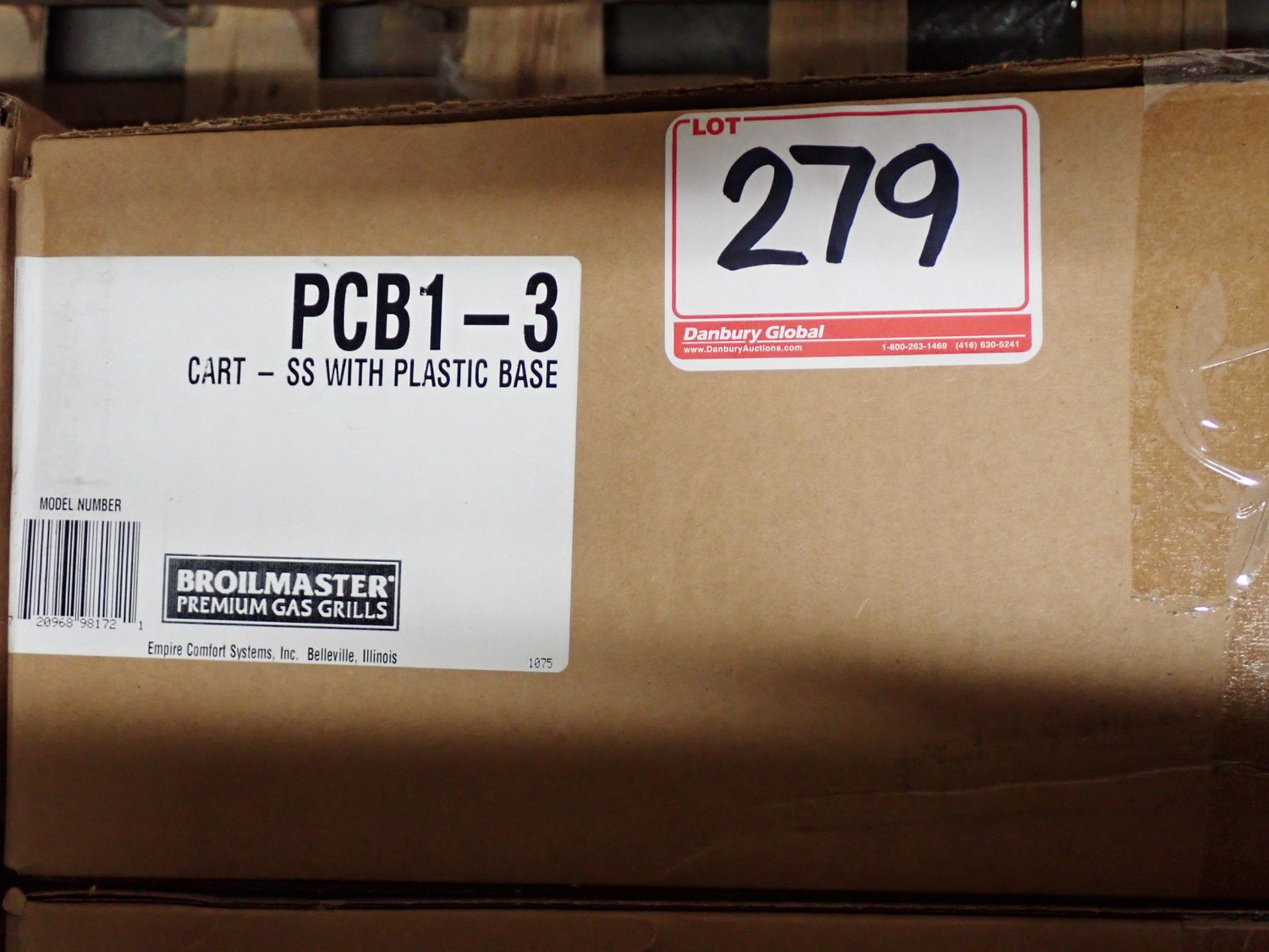 BROILMASTER S/S CART W/ PLASTIC BASE (RETAIL $487.99 EA)