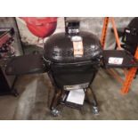 PRIMO PGCXLH OVAL X-LARGE CERAMIC EGG CHARCOAL GRILL & SMOKER C/W HEAVY DUTY PORTABLE STAND (MSRP $