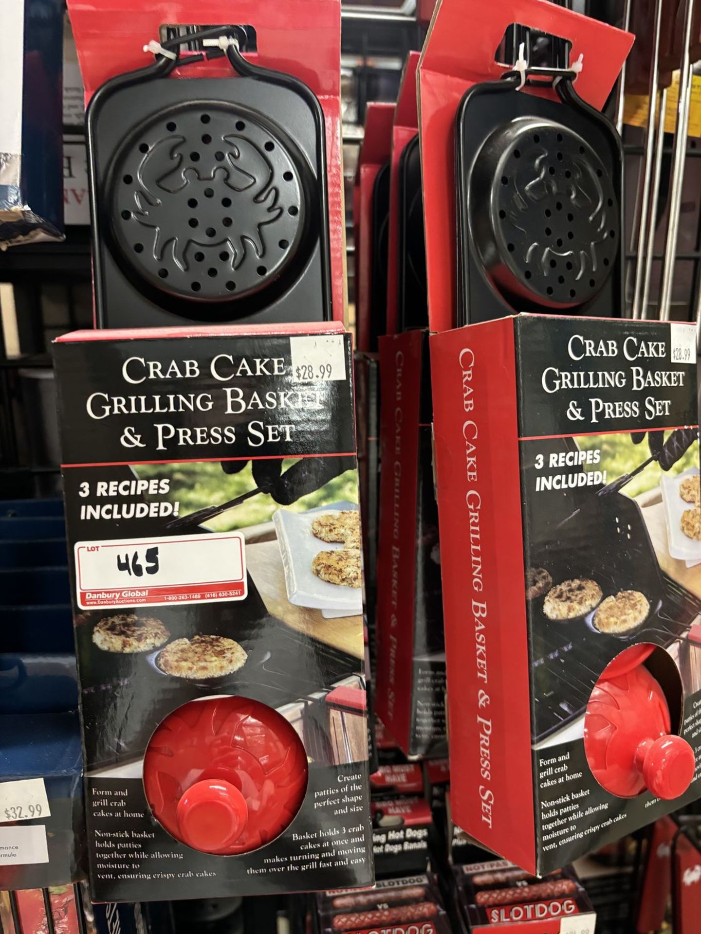 UNITS - CHARCOAL COMPANION CRAB CAKE GRILLING BASKET & PRESS SET (RETAIL $28.99 EA)