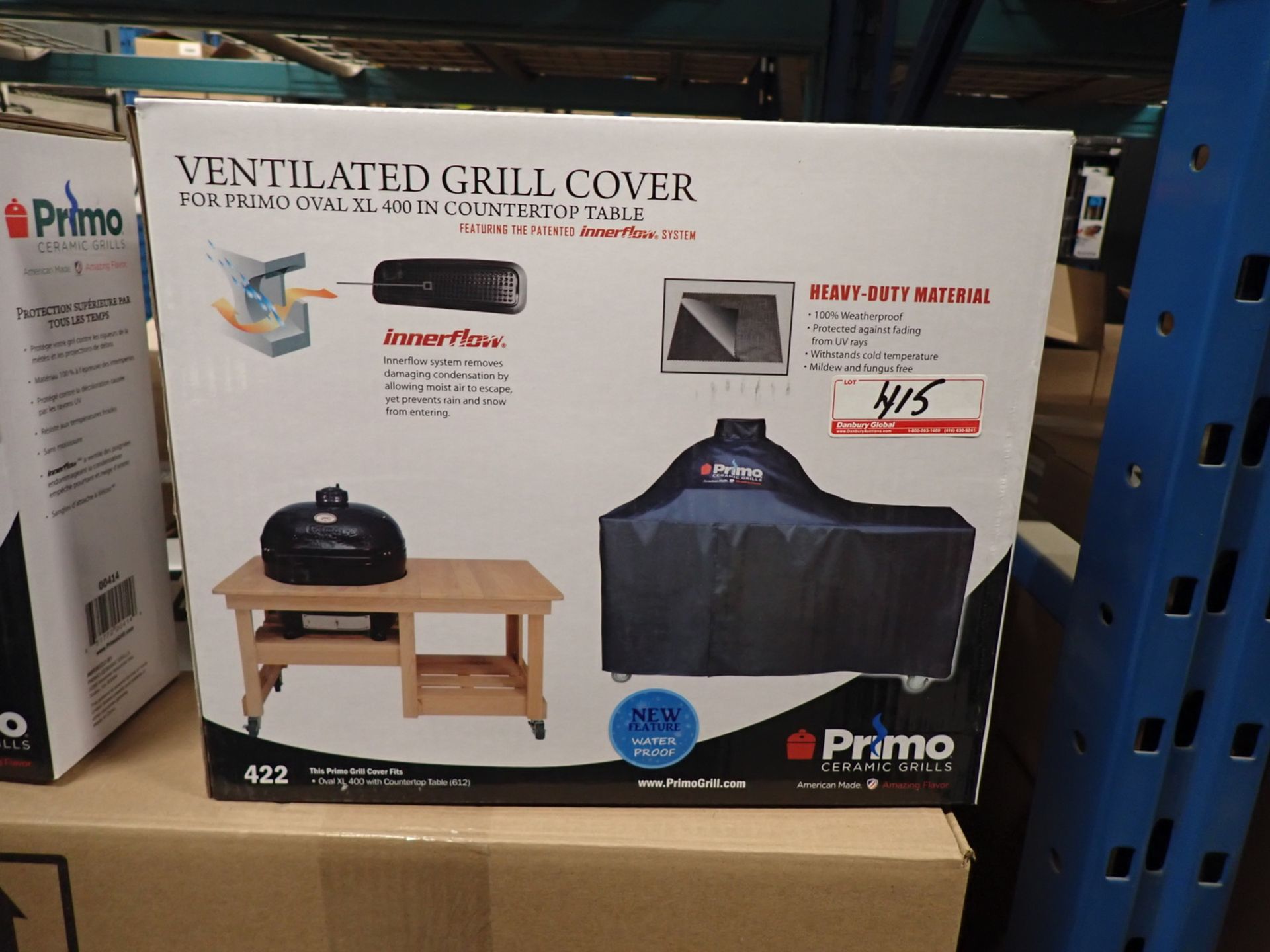UNITS - PRIMO VENTILATED GRILL COVER FOR OVAL XL 400 IN COUNTERTOP TABLE (RETAIL $187.99 EA)