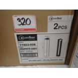 EUROFASE LIGHTING BOLLARD LIGHT X 2, 15W LED, GRAPHITE GREY (RETAIL $595.99 EA)