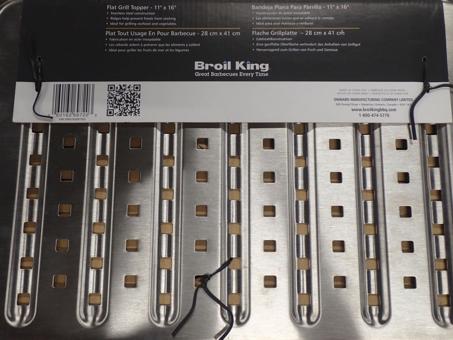 UNITS - BROIL KING 11.5 X 16 FLAT GRILL TOPPER (RETAIL $32.99 EA) - Image 2 of 2