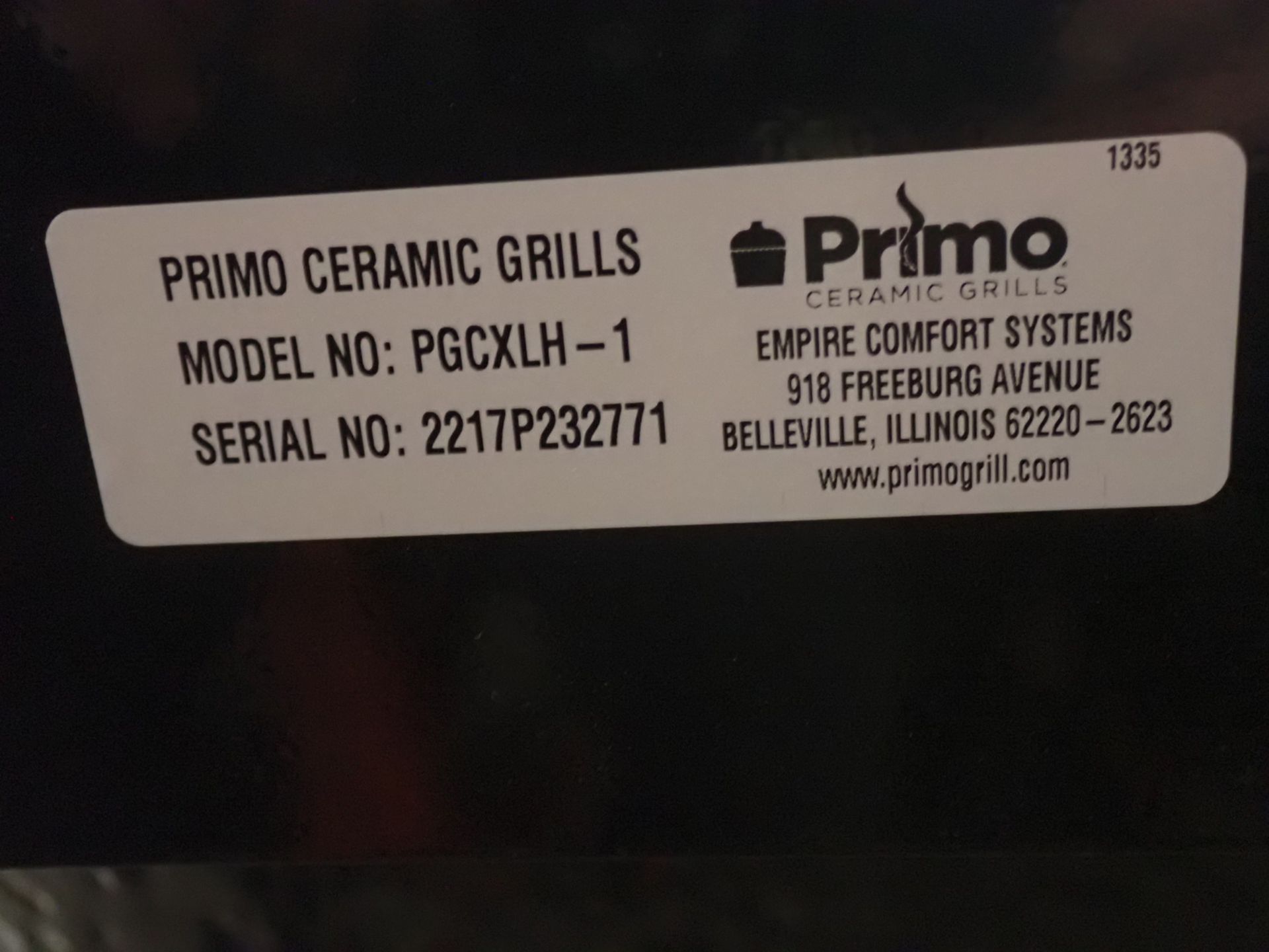 PRIMO PGCXLH OVAL X-LARGE CERAMIC EGG CHARCOAL GRILL & SMOKER C/W HEAVY DUTY PORTABLE STAND (MSRP $ - Bild 4 aus 4