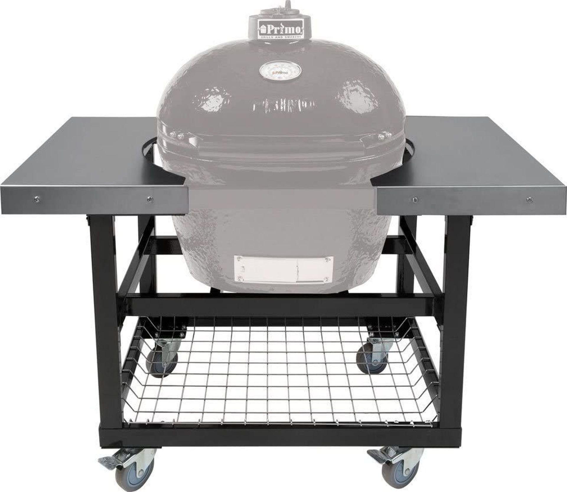 LOT - PRIMO STEEL CART & S/S SIDE SHELVES FOR OVAL LG 300 AND XL 400 (RETAIL $1,139.99) - Image 2 of 2
