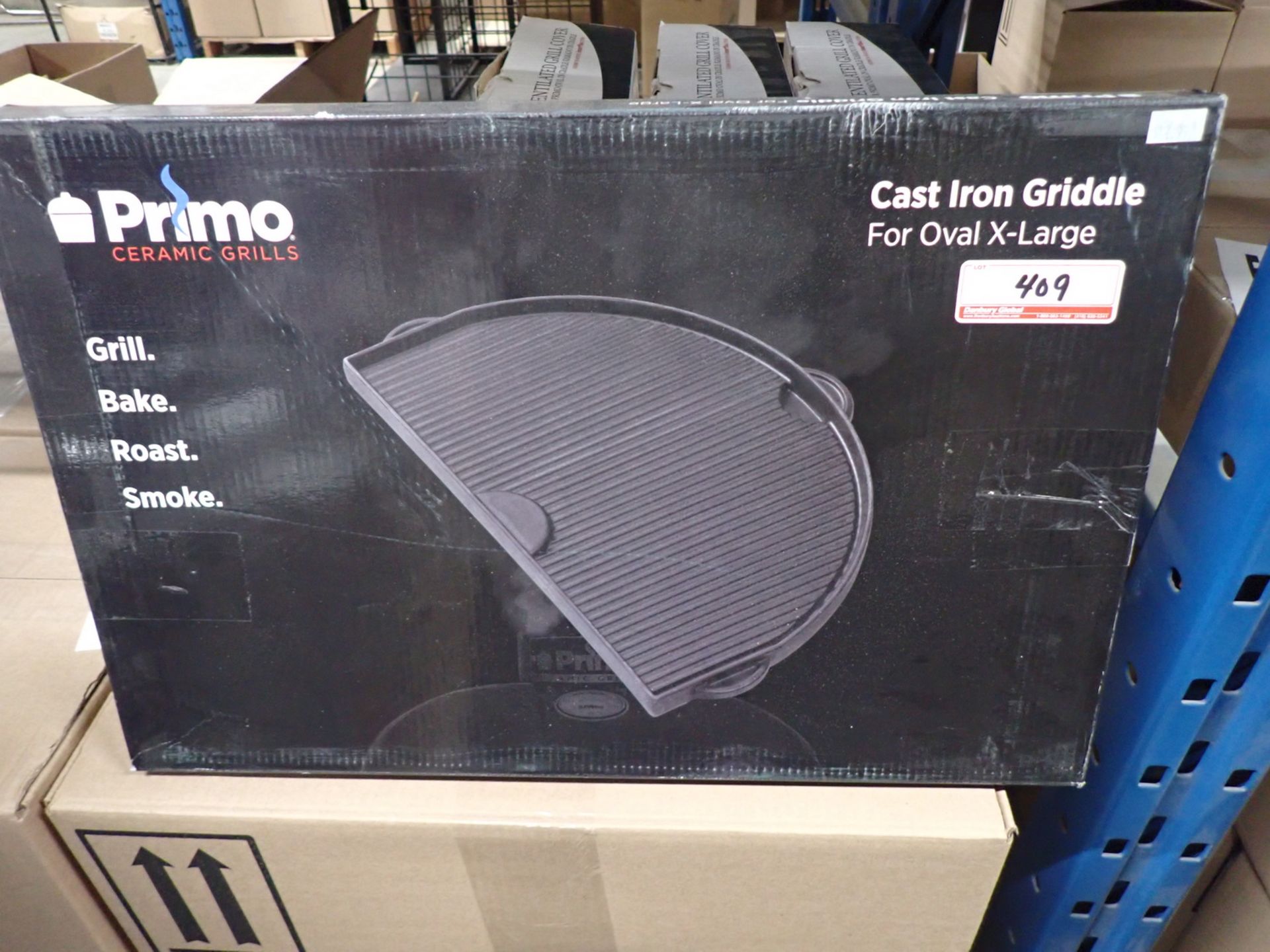 UNITS - PRIMO CAST IRON GRIDDLE FOR OVAL XL (RETAIL $112.99 EA)
