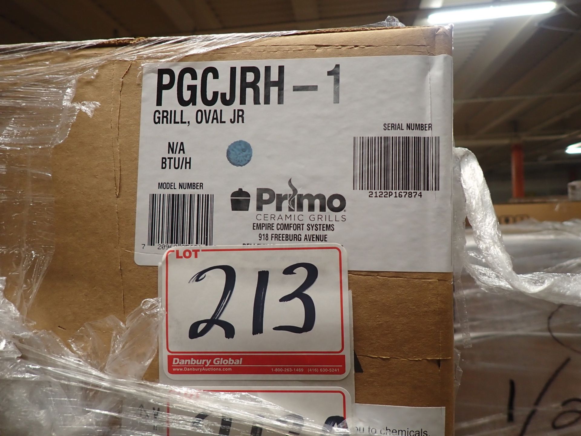 PRIMO PGCJRH OVAL JUNIOR 200 CERAMIC CHARCOAL GRILL / SMOKER ONLY (NEW IN BOX) (MSRP $1,200) - Image 2 of 2