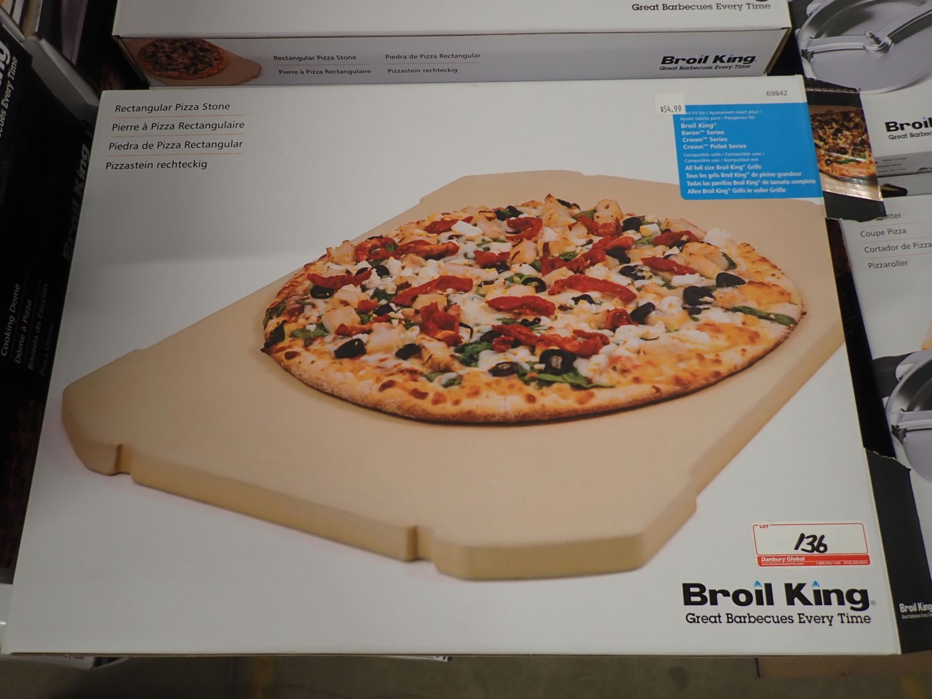 UNITS - BROIL KING RECTANGULAR PIZZA STONE (RETAIL $54.99 EA)