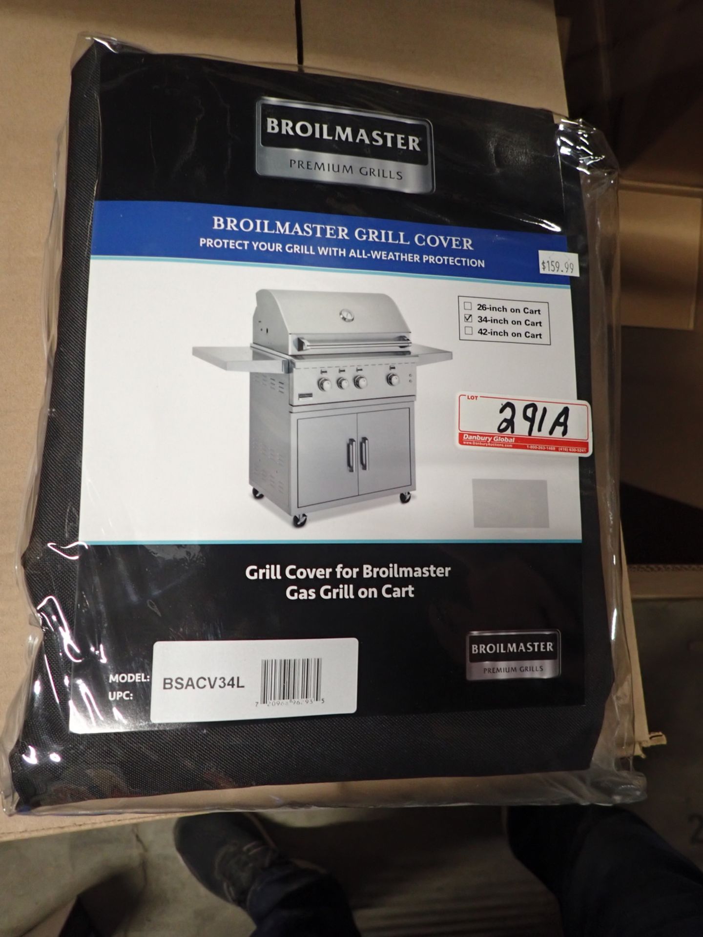 UNITS - BROILMASTER GRILL COVER FOR 34" ON CART (RETAIL $159.99 EA)