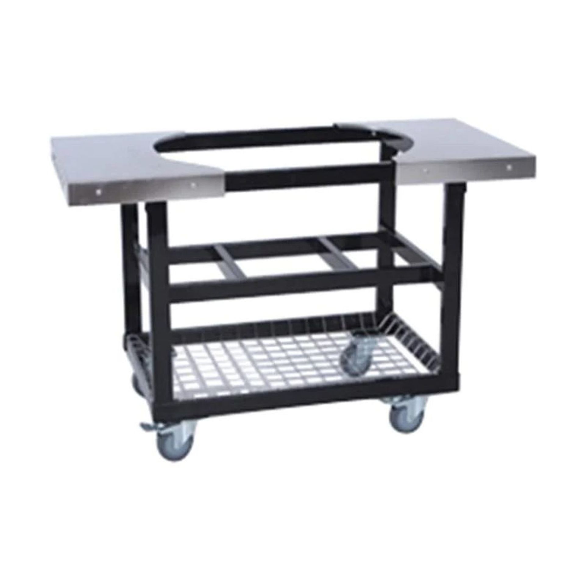 PRIMO STEEL S/S SIDE SHELVES FOR OVAL LG 300 AND XL 400 (RETAIL $589.99)