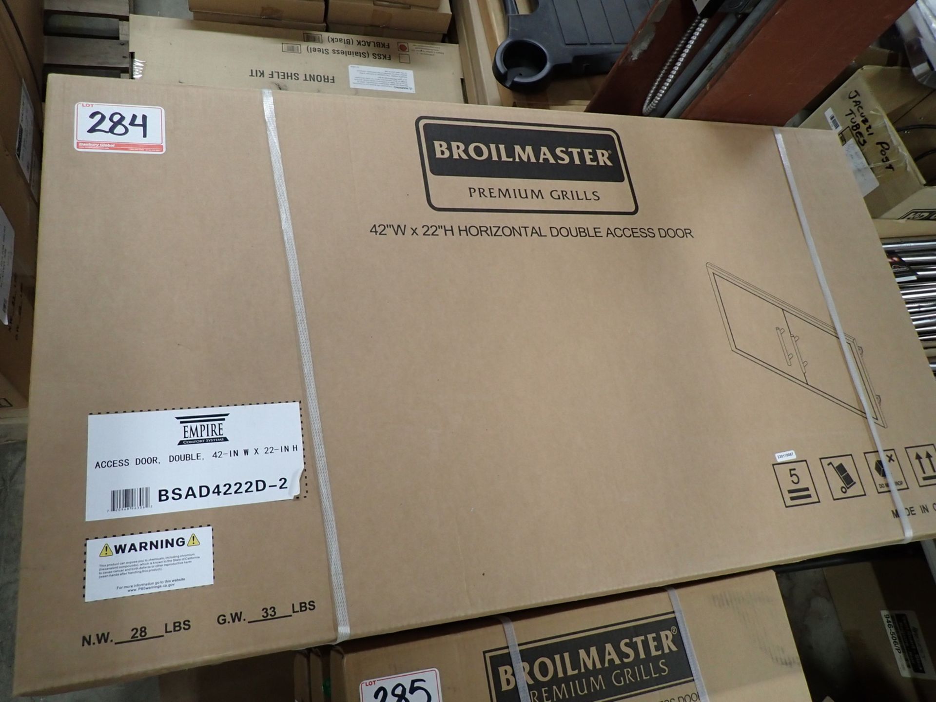 UNITS - BROILMASTER 42" W X 22" H HORIZONTAL DOUBLE ACCESS DOOR (RETAIL $659.99 EA)
