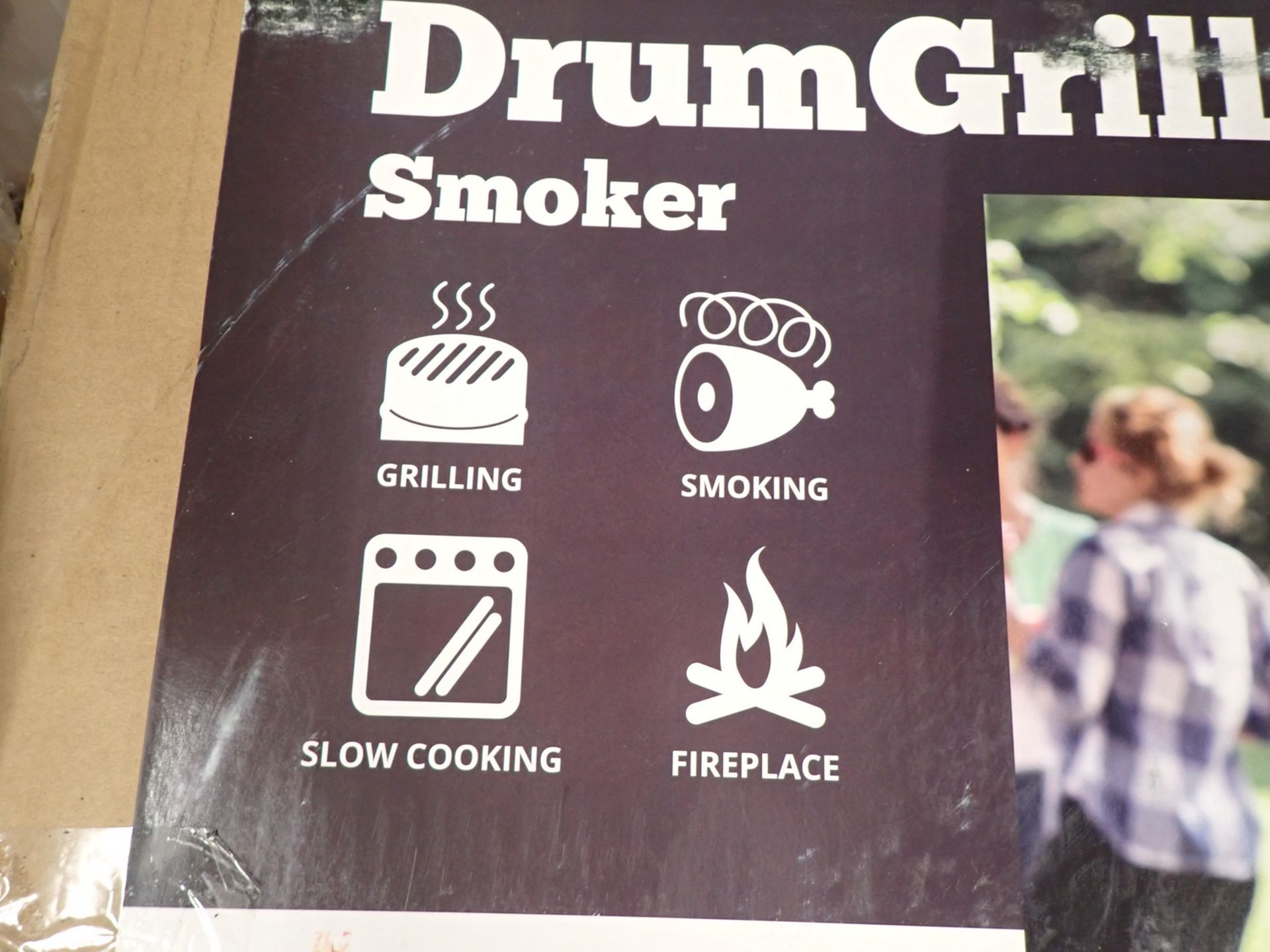 UNITED BARREL DRUM GRILL SMOKER (NEW IN BOX) - Bild 3 aus 3