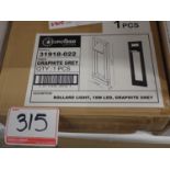 UNITS - EUROFASE LIGHTING BOLLARD LIGHT, 16W LED, GRAPHITE GREY (RETAIL $804.99 EA)