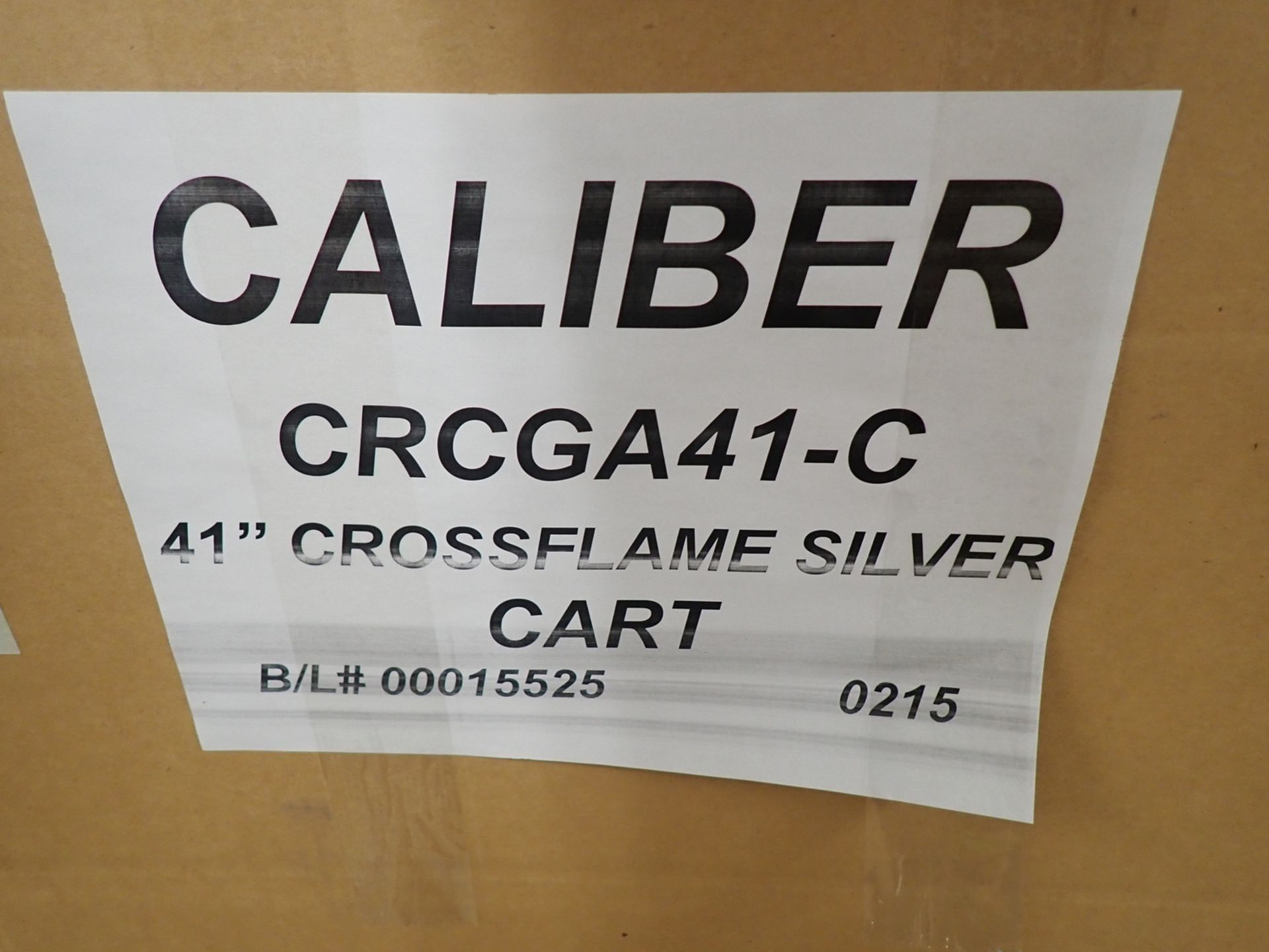 CALIBER 41" CROSSFLAME SILVER CART (RETAIL $2,649.99 EA) - Image 2 of 2