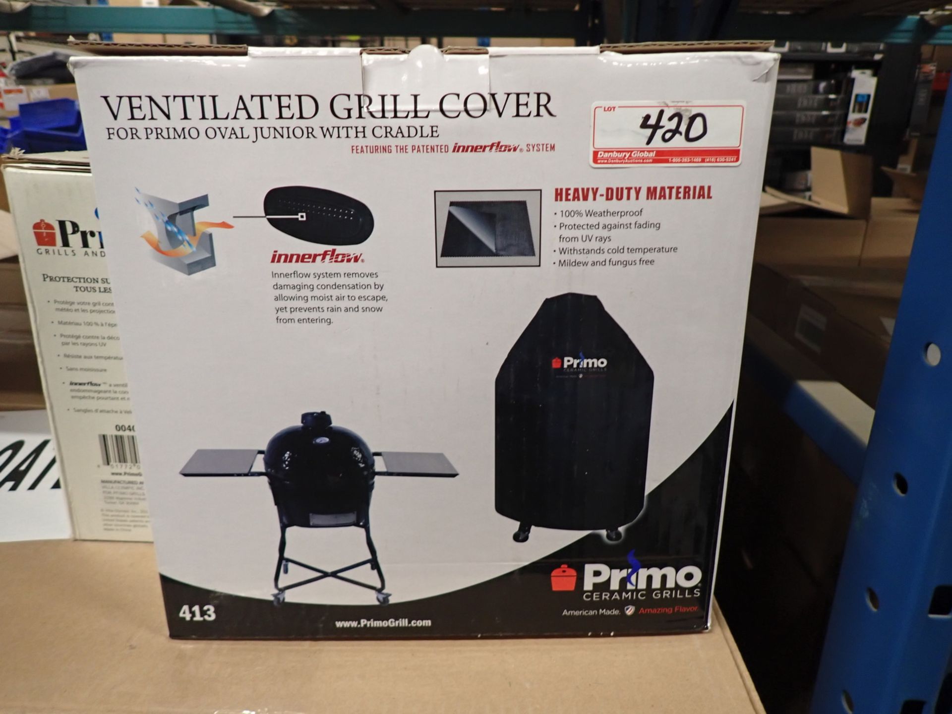 UNITS - PRIMO VENTILATED GRILL COVER FOR OVAL JR WITH CRADLE (RETAIL $167.99 EA)