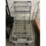 CHROME APPROX. 28 X 48 BED WAREHOUSE CART