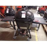 PRIMO PGCLGC OVAL LARGE ALL-IN-ONE CERAMIC CHARCOAL GRILL / SMOKER W/ HEAVY DUTY STAND (MSRP $2,