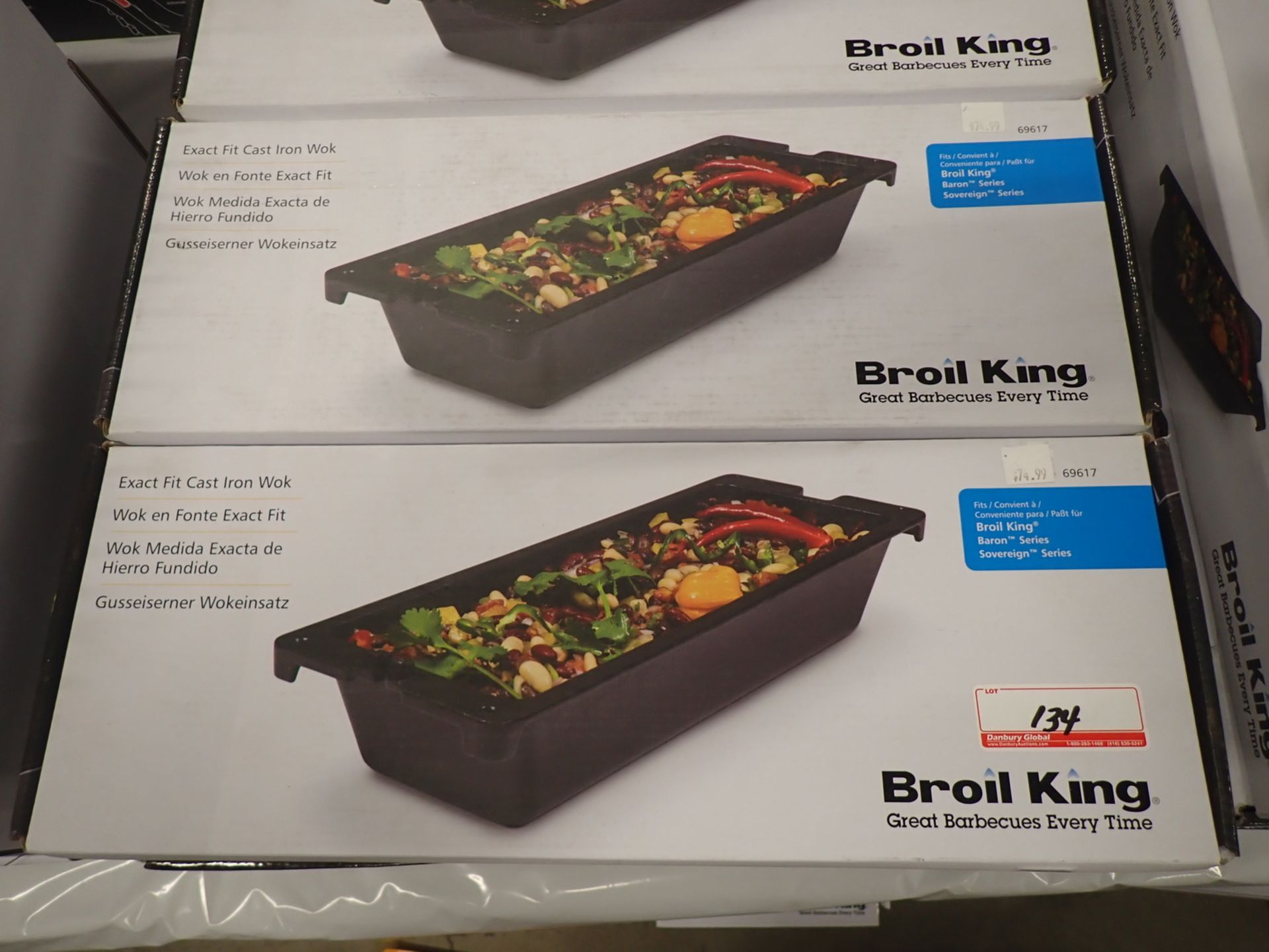 UNITS - BROIL KING EXACT FIT CAST IRON WOK (RETAIL $74.99 EA)