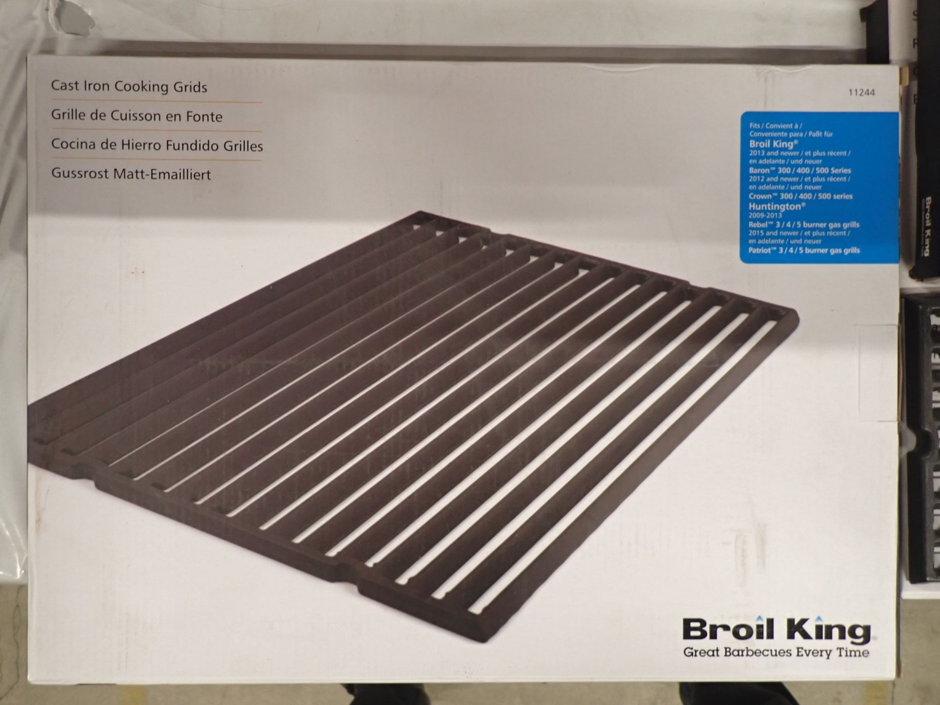 LOT - BROIL KING CAST IRON COOKING GRIDS - (6) 11219, (8) 11227, 11244, & (5) ASSTD - Image 6 of 6