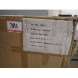 ARD VINEYARD BLACK COFFEE TABLE 40" X 54" X 17" W/ TEMPERED GLASS (NEW IN BOX) (RETAIL $599.99 EA)