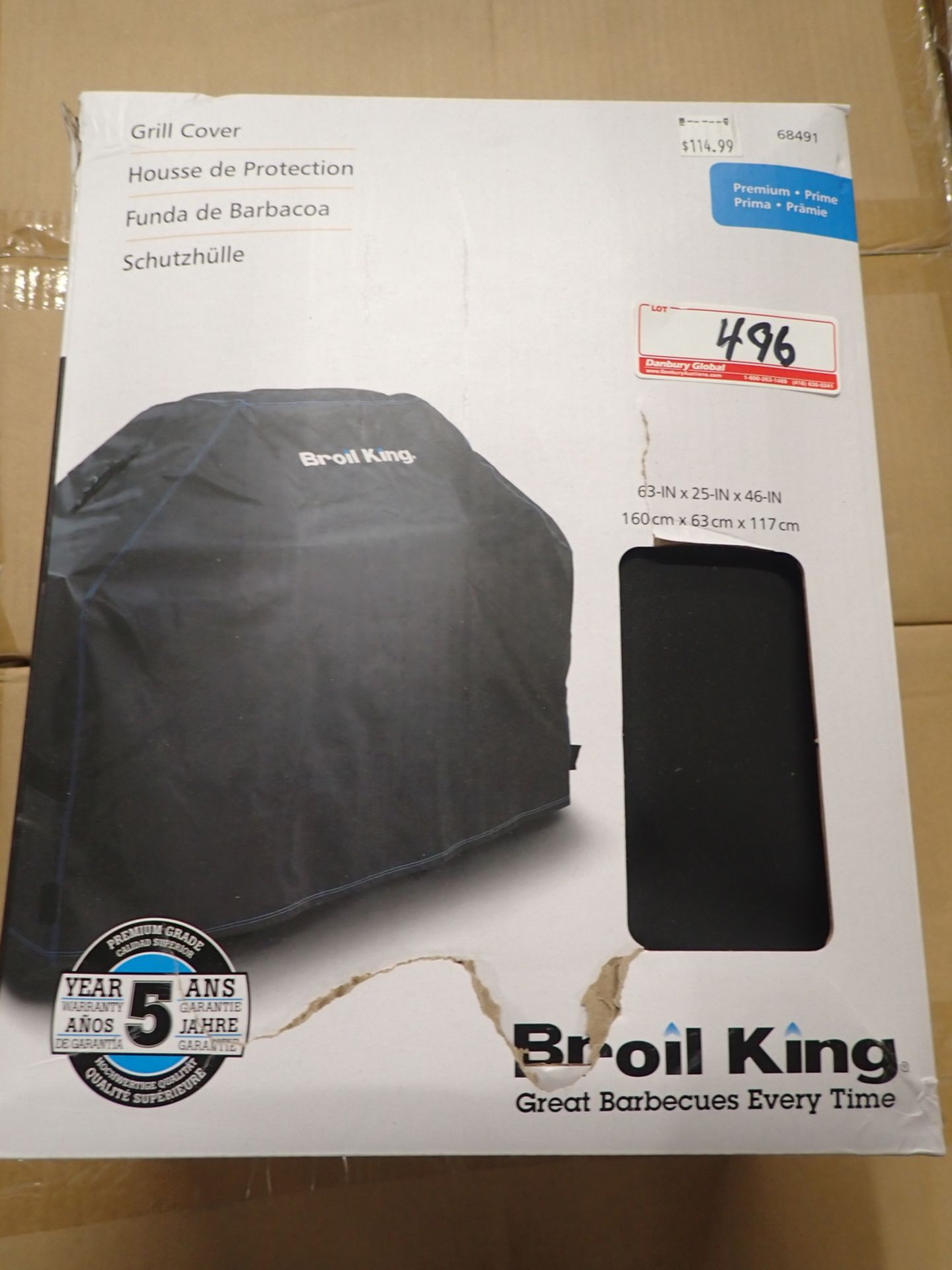 UNITS - BROIL KING PREMIUM GRILL COVER 63" X 25" X 46" (RETAIL $114.99 EA)