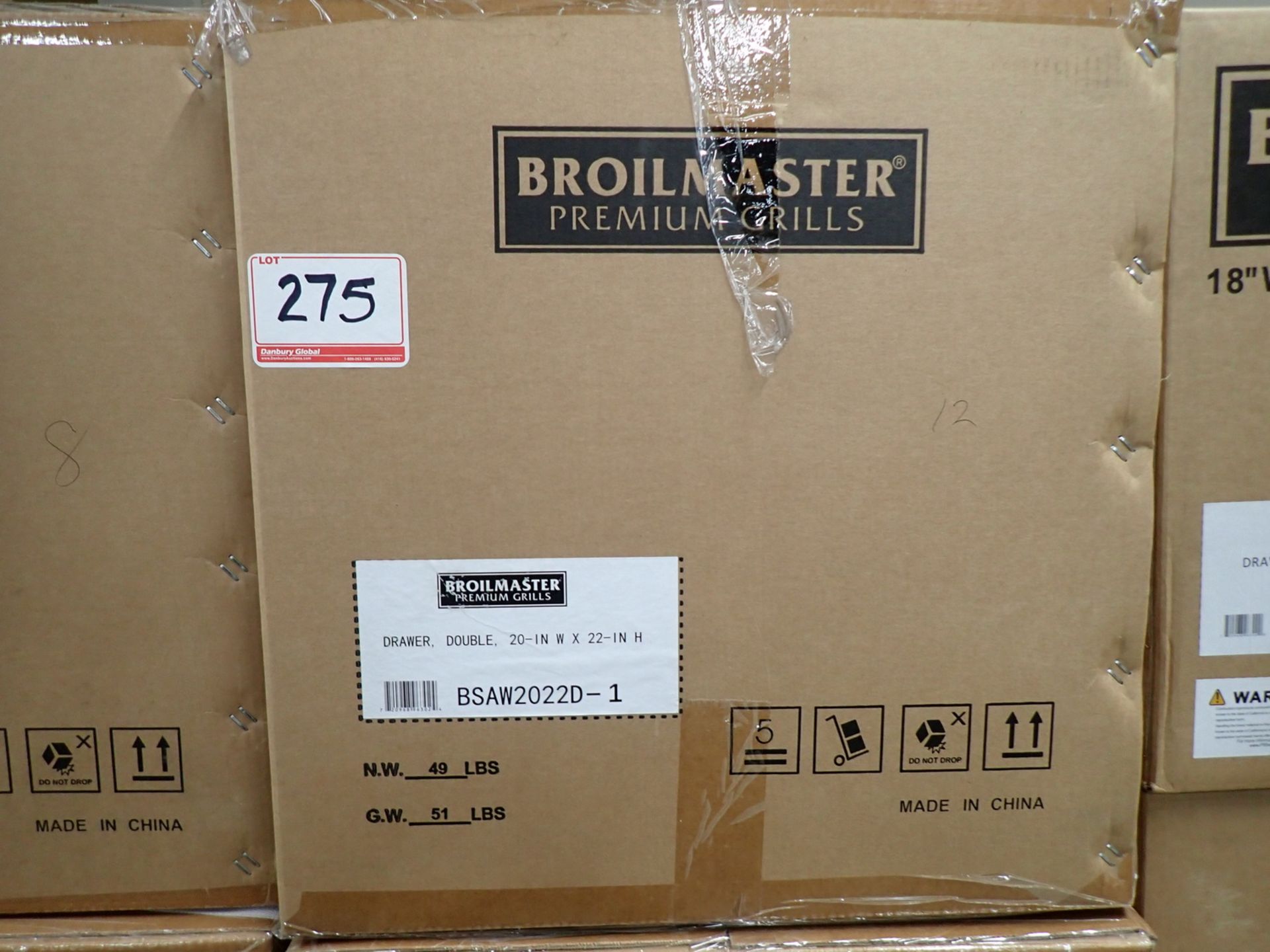 UNITS - BROILMASTER 20" W X 22" H DOUBLE DRAWER (RETAIL $811.99 EA)
