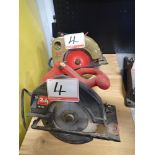 LOT - SKIL 5275-05 & 5500 SKIL SAWS (2 UNITS)