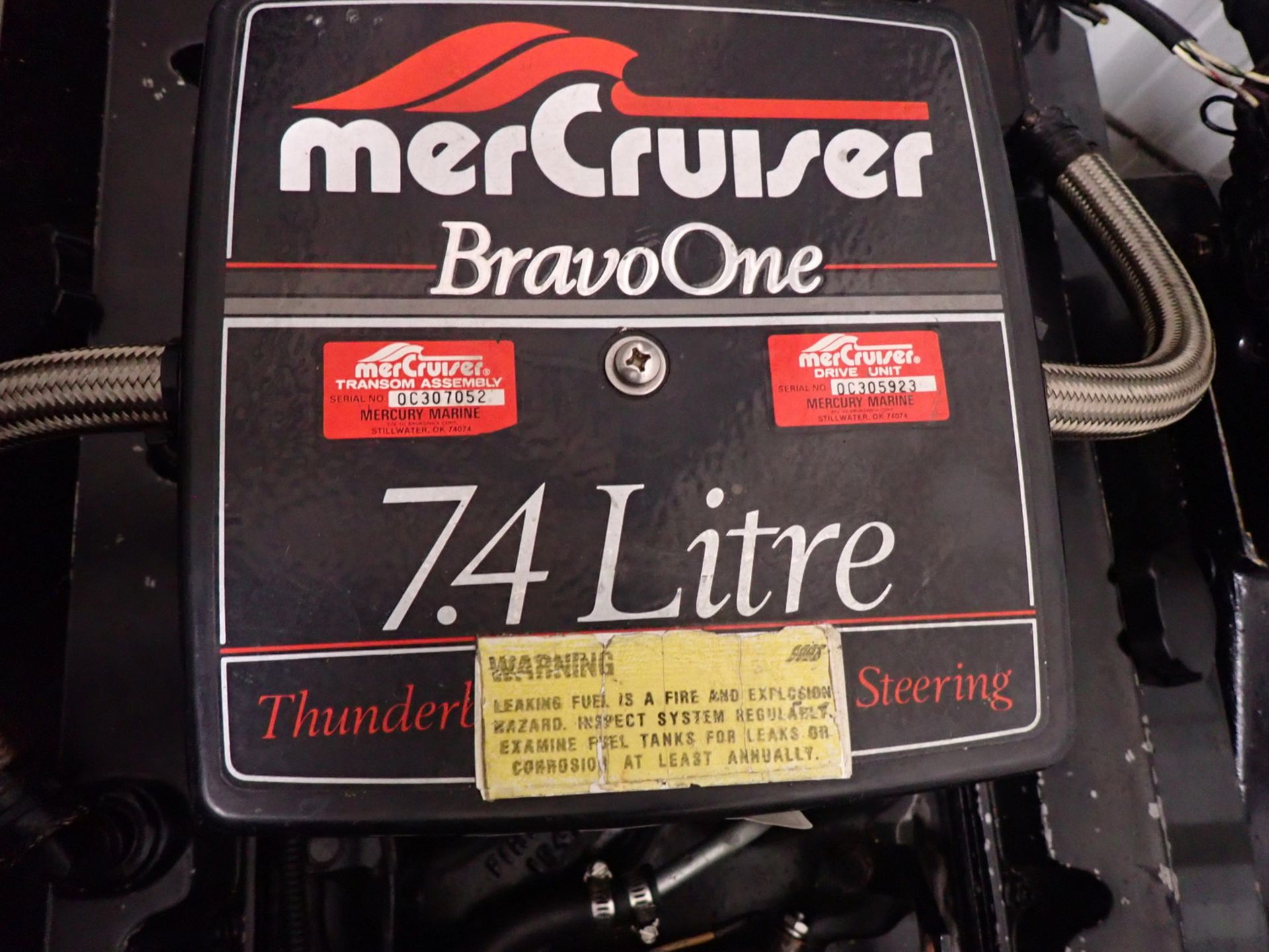 MERCRUISER BRAVO 7.4L 350HP BIG BLOCK MARINE MOTOR (REBUILT IN 2022) - Image 5 of 6