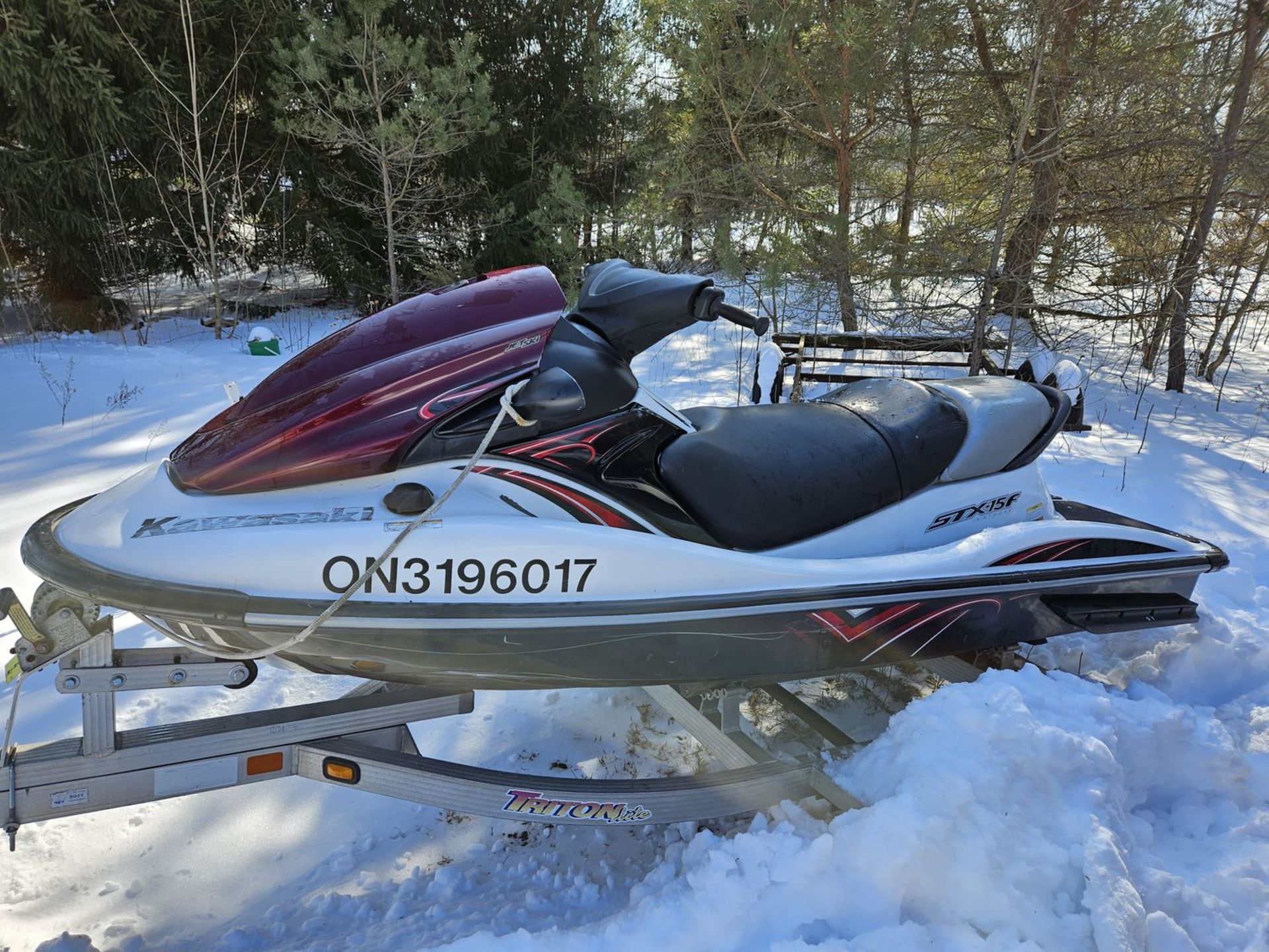 KAWASAKI STX-15F JET SKI PERSONAL WATERCRAFT, HIN USKAW12692F111(2003) (UNIT INGESTS WATER) W/