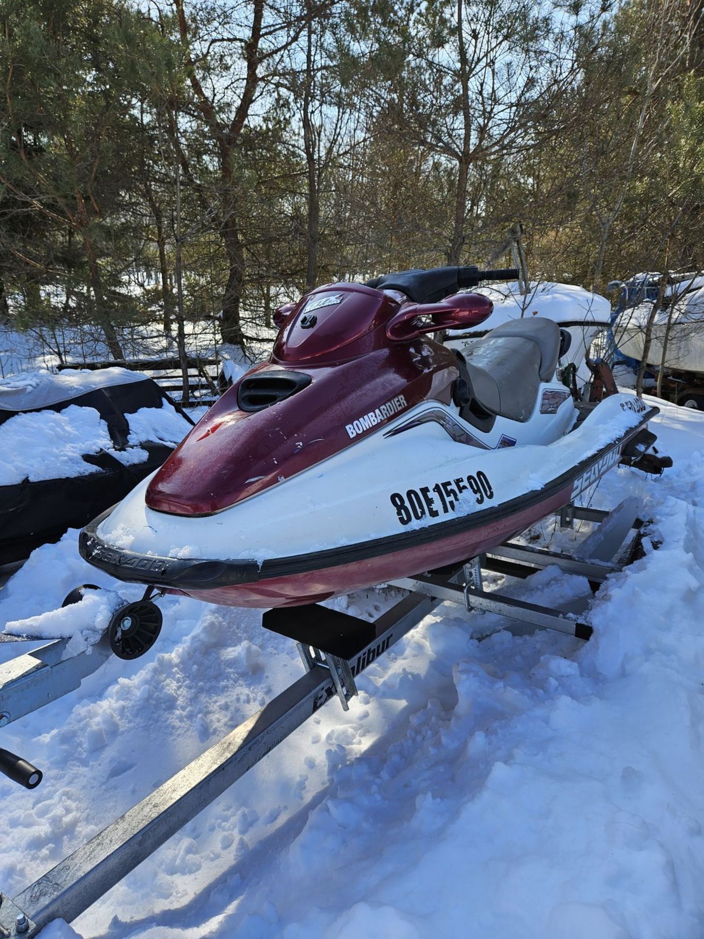 SEA DOO GTX LIMITED 2-STOKE PERSONAL WATERCRAFT, HIN ZZN52730A999(1999) W/ 2018 EXCALIBUR TRAILER,