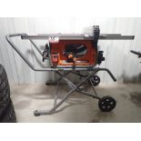 RIDGID PORTABLE COLLAPSIBLE TABLE SAW