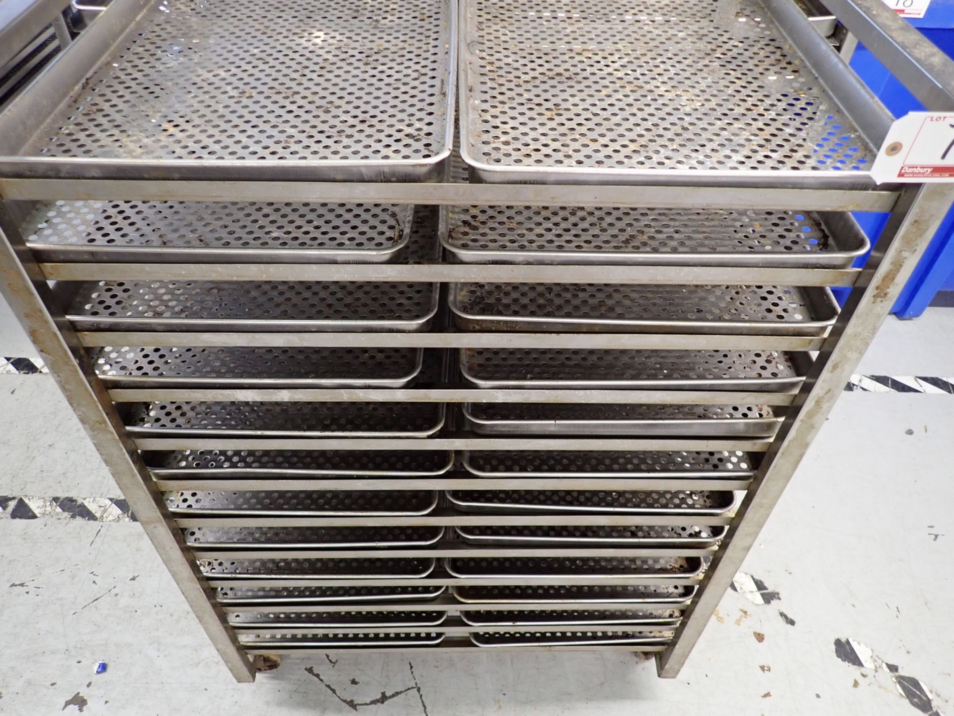 UNITS - STAINLESS STEEL DRYING RACKS C/W TRAYS - 37" X 27" X 56" - Image 2 of 2