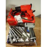 LOT - MILWAUKEE / MAXIMUM HEAT GUN & AIR POWERED CHISEL