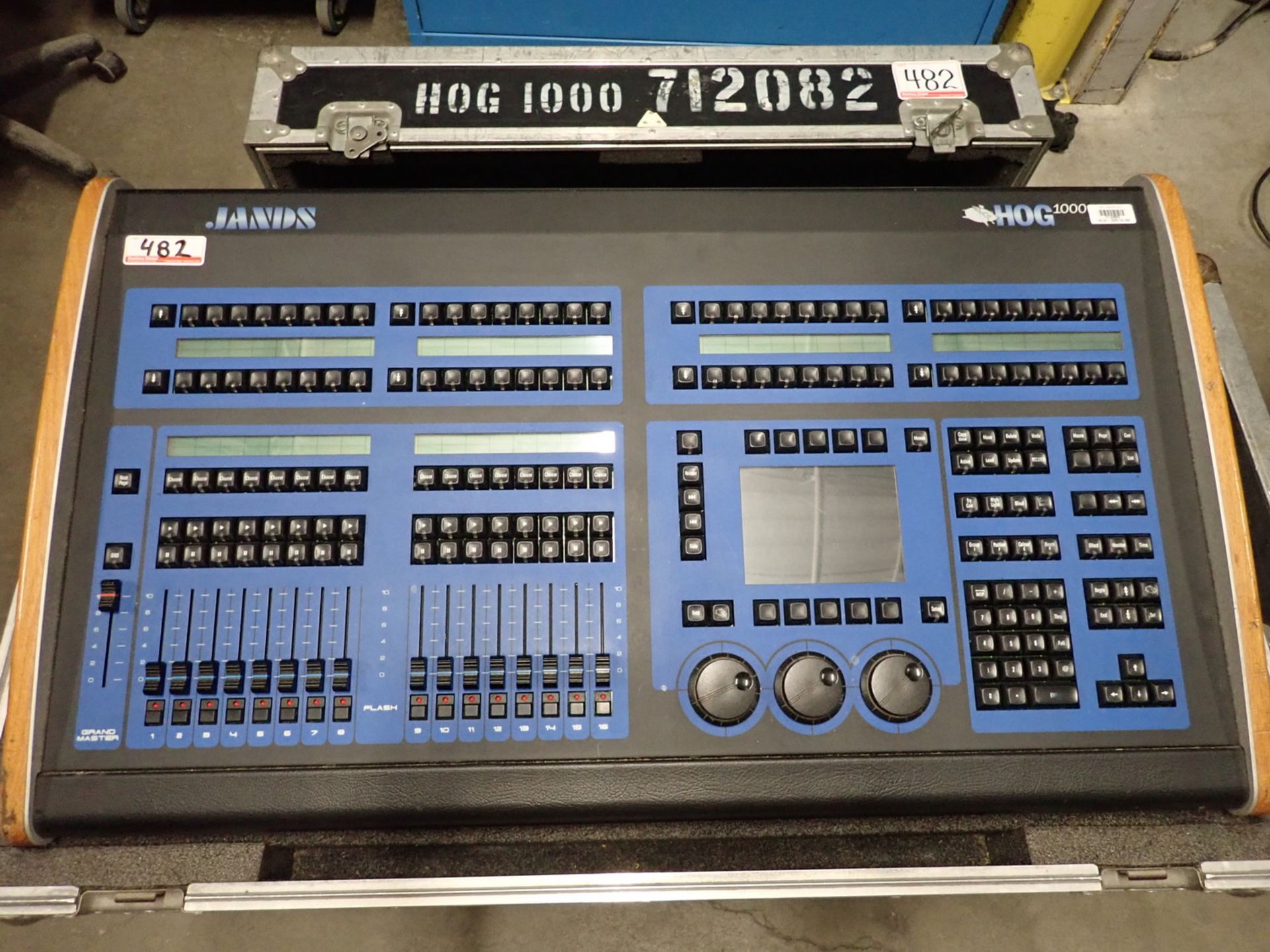 JANDS HOG 1000 CONSOLE, S/N 25CG164007 C/W HARD CASE