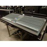 SOUND CRAFT SM20 48 X 20 MIXING CONSOLE C/W CPS 800 CONSOLE POWER SUPPLY, ROLLING HARD CASE